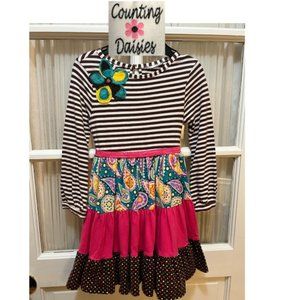 Counting Daisies multi-design patchwork type dress; girls' size 6X